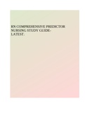 RN COMPREHENSIVE PREDICTOR NURSING STUDY GUIDELATEST.