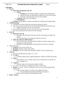 Pathophysiology Exam I Study Guide 2022 A GRADED 