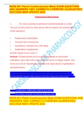 NURS 601 Pharm-Cardiovascular Meds EXAM QUESTIONS AND ANSWERS 100% CORRECTLY/VERIFIED GUARANTEED SUCCESS NEW UPDATE 2022