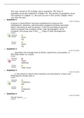 BUS 302 MANAGEMENT CONCEPTS QUIZ 7 CHAPTER 10 and 11 Questions with Correct Answers