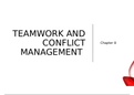 Chapter 8 Teamwork and Conflict Management