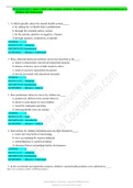 PSYCHOLOGY 1 Quiz 1 2020 with complete solution, Introduction to Normal and Abnormal Behavior in Children and Adolescents