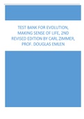 Test Bank for Evolution, Making Sense Of Life, 2nd Revised Edition by Carl Zimmer, Prof. Douglas Emlen.