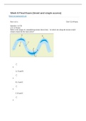 Exam (elaborations) SCIN SCIN138 Introduction to Physical Geology with lab week 8 final exam