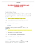 MN 502 UNIT 4 QUIZ QUESTION AND ANSWERS.