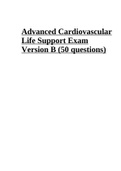 Advanced Cardiovascular  Life Support Exam  Version B (50 questions)