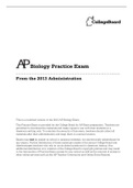 AP Biology Practice Exam 2024 Reviewed