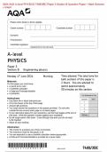 Actual 2024 AQA A-level PHYSICS 7408/3BC Paper 3 Section B Engineering physics Merged Question Paper + Mark Scheme + Insert