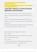 exst 2201 lesson 2.2 Exam Practice Questions and Answers