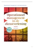 Samenvatting Operationeel Management in de dienstverlening (Uitgebreid)