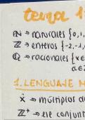 Matemáticas I 1º BACH Números reales, lenguaje matemático, logaritmos y sucesiones