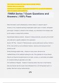 FINRA Series 7 Exam Questions and Answers | 100% Pass