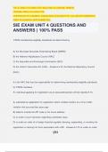 SIE EXAM UNIT 4 QUESTIONS AND ANSWERS | 100% PASS