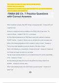 FINRA SIE Ch. 7 Practice Questions with Correct Answers