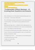 Fundamentals of Music Business - 4.2 Invoicing Exam Questions and Answers