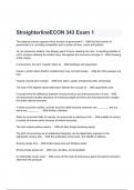  StraighterlineECON 343 Exam 1 Questions and Answers 2024/2025( A+ GRADED 100% VERIFIED).