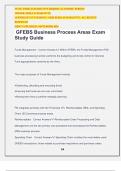 GFEBS Business Process Areas Exam Study Guide