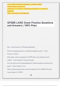 GFEBS L436C Exam Practice Questions and Answers | 100% Pass