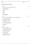 FOOD SCIENCE CDE TEST 3 QUESTIONS AND ANSWERS