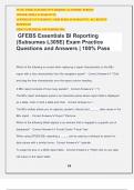 GFEBS Essentials BI Reporting (Subsumes L305E) Exam Practice Questions and Answers | 100% Pass