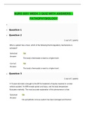 NURS 6051 WEEK 3 QUIZ WITH ANSWERS – PATHOPHYSIOLOGY.