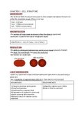 cie alevel biology chapter 1 cell structure 