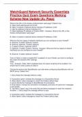 WatchGuard Network Security Essentials Practice Quiz Exam Questions Marking Scheme New Update (A+ Pass)