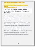 GFEBS L435E Cost Reporting and Analysis Study Guide with Complete Solutions