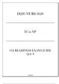 (WGU D220) NURS 3620 IT in NP - OA Readiness Exam Guide - 2024