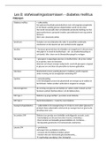 samenvatting vakjargon en open vragen stofwisselingsstoornissen/diabetes mellitus