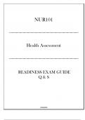 (FOR) NUR101 Health Assessment - Readiness Exam Guide - 2024