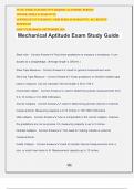 Mechanical Aptitude Exam Study Guide