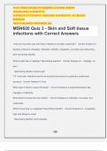 MSN620 Quiz 3 - Skin and Soft tissue infections with Correct Answers