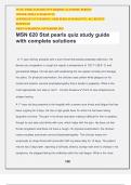 MSN 620 Stat pearls quiz study guide with complete solutions