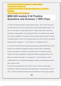 MSN 620 module 5 GI Practice Questions and Answers | 100% Pass