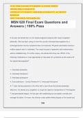 MSN 620 Final Exam Questions and Answers | 100% Pass