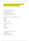 CMCA EXAM WITH QUESTIONS AND ANSWERS  [ALREADY GRADED A+} REAL EXAM !!!