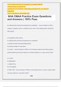 NHA CMAA Practice Exam Questions and Answers | 100% Pass