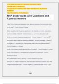 NHA Study guide with Questions and Correct Answers