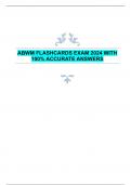 ABWM FLASHCARDS EXAM 2024 WITH  100% ACCURATE ANSWERS 