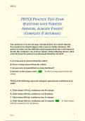 PHTLS PRACTICE TEST EXAM QUESTIONS WITH VERIFIED ANSWERS, ALREADY PASSED! (COMPLETE & ACCURATE)