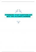 HYPERBARIC STUDY QUESTIONS 2024  WITH 100% ACCURATE ANSWERS