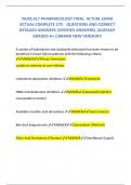 NURS 617 PHARMACOLOGY FINAL  ACTUAL EXAM ACTUAL COMPLETE 170    QUESTIONS AND CORRECT DETAILED ANSWERS (VERIFIED ANSWERS) |ALREADY GRADED A+||BRAND NEW VERSION!!