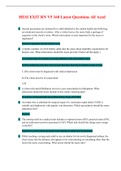 HESI EXIT RN V5 160 Latest Questions 2022/2023