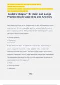 Seidel's Chapter 14: Chest and Lungs Practice Exam Questions and Answers