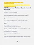 A17 Telehandler Revision Questions and Answers