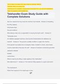 Telehandler Exam Study Guide with Complete Solutions