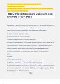 TNCC 9th Edition Exam Questions and Answers | 100% Pass