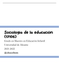 Apuntes sociología curso 2021-2022