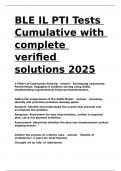 BLE IL PTI Tests Cumulative with complete verified solutions 2025